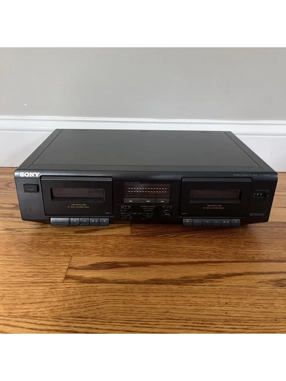Sony TC-WE305 Dolby Dual Cassette Tape Deck Dubbing Recorder
